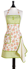 Coral Spring Rose Bunch Gigi Apron