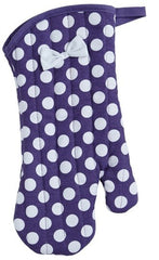 Purple & White Polka Dot Oven Mitt