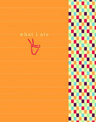 What I Ate Mini Journal - Yellow