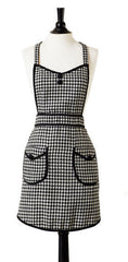 Woven Houndstooth Audrey Apron