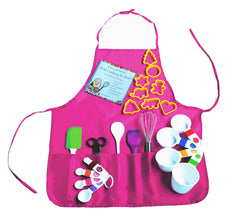 Playful Chef Baking Set with Pink Apron