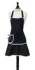 Black with White Bias Carmen Apron