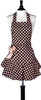 Brown & Pink Polka Dot Josephine Apron Brown & Pink Polka Dot Josephine Apron