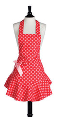 Red & Pink Polka Dot Josephine Apron