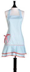 Blue & White Deco Dot Loretta Apron