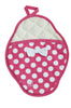 Pink & White Polka Dot Scalloped Pot Mitt