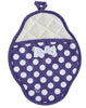 Purple & White Polka Dot Scalloped Pot Mitt Purple & White Polka Dot Scalloped Pot Mitt