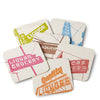 Letterpress Liquor Signs Coaster Set